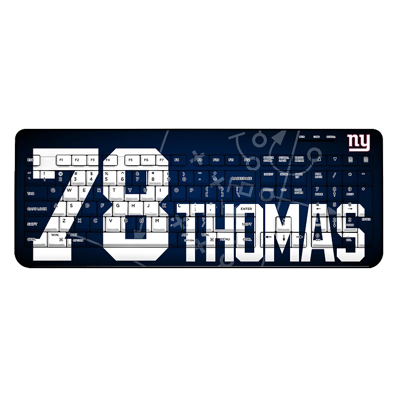 Keyscaper Andrew Thomas New York Giants Wireless Keyboard