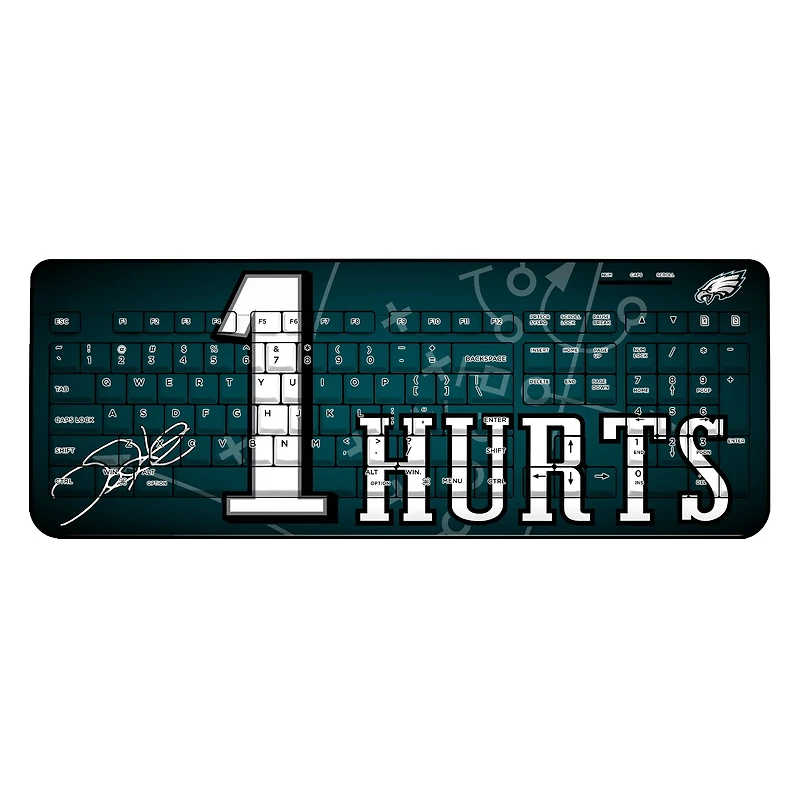 Keyscaper Jalen Hurts Philadelphia Eagles Wireless Keyboard