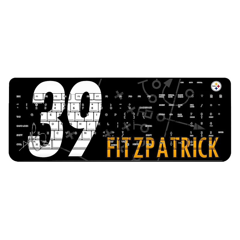 Keyscaper Minkah Fitzpatrick Pittsburgh Steelers Wireless Keyboard