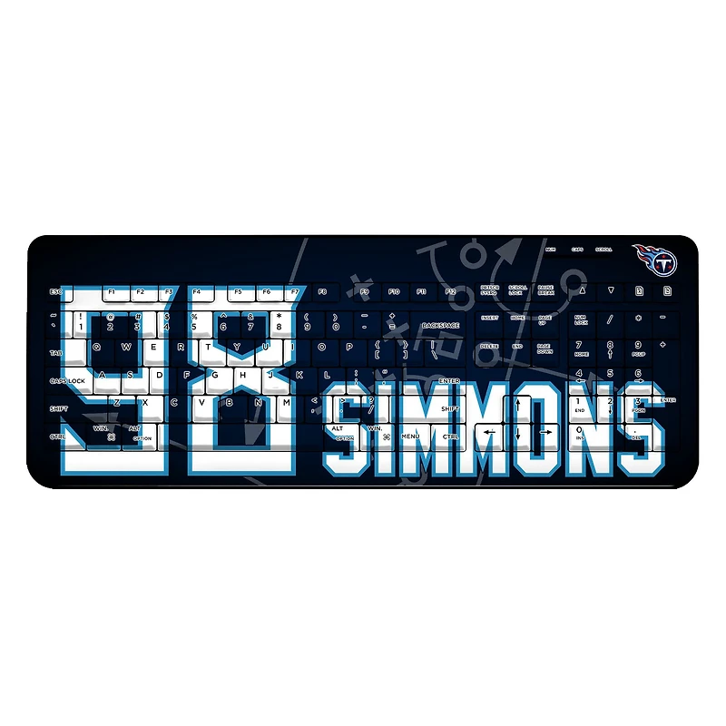 Keyscaper Jeffery Simmons Tennessee Titans Wireless Keyboard