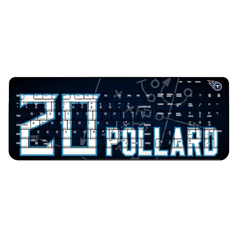 Keyscaper Tony Pollard Tennessee Titans Wireless Keyboard