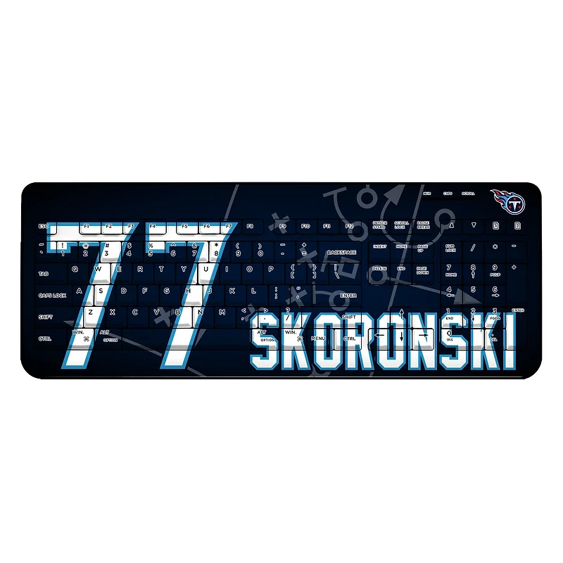 Keyscaper Peter Skoronski Tennessee Titans Wireless Keyboard