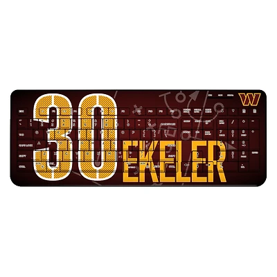 Keyscaper Austin Ekeler Washington Commanders Wireless Keyboard