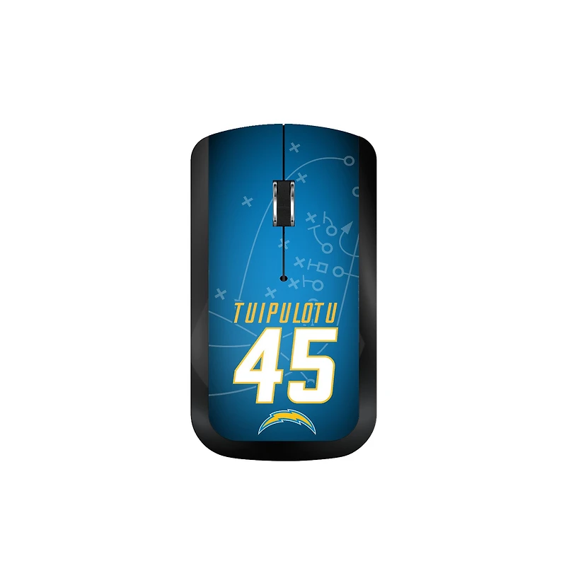 Keyscaper Tuli Tuipulotu Los Angeles Chargers Wireless Mouse
