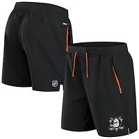 Men's Fanatics Black Anaheim Ducks Authentic Pro Rink Performance Shorts