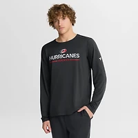 Men's Fanatics Black Carolina Hurricanes Authentic Pro Rink Tech Long Sleeve T-Shirt