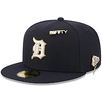 Men's New Era  Navy Detroit Tigers 2025 59FIFTY Day 59FIFTY Fitted Hat with Pins