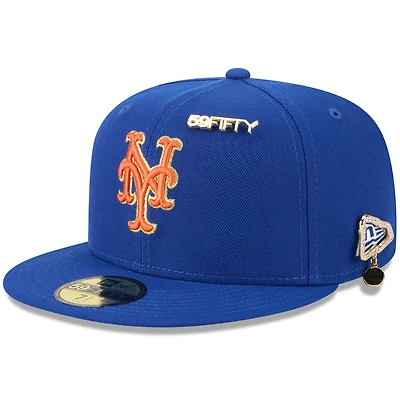 Men's New Era  Royal New York Mets 2025 59FIFTY Day 59FIFTY Fitted Hat with Pins