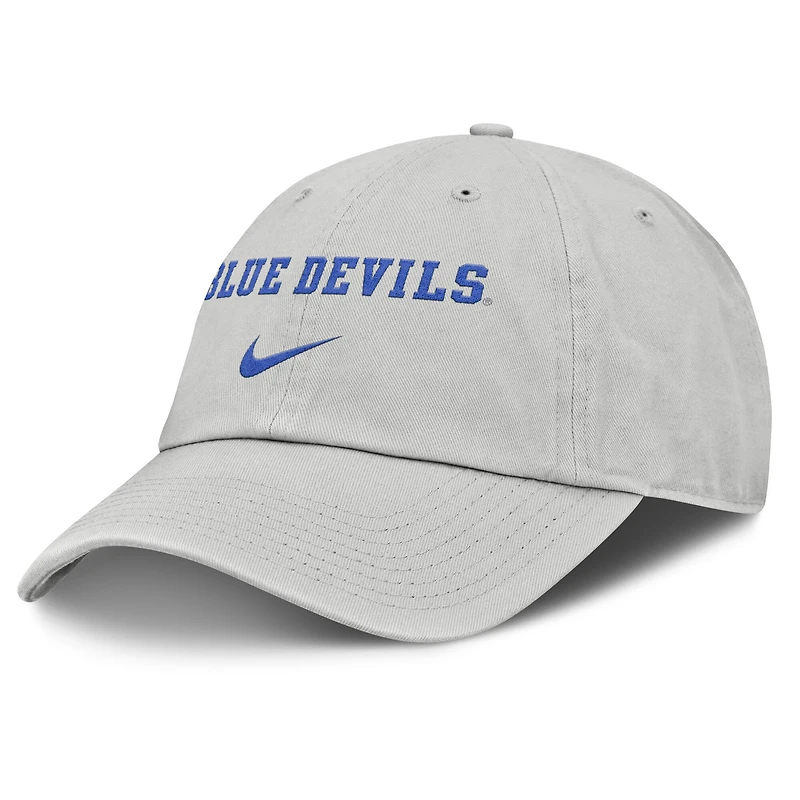 Men's Nike Gray Duke Blue Devils 2025 On-Field Gameday Club Adjustable Hat