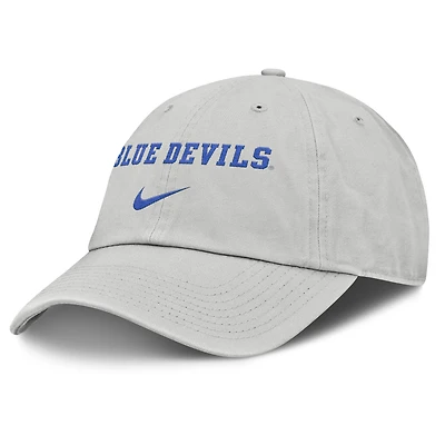 Men's Nike Gray Duke Blue Devils 2025 On-Field Gameday Club Adjustable Hat