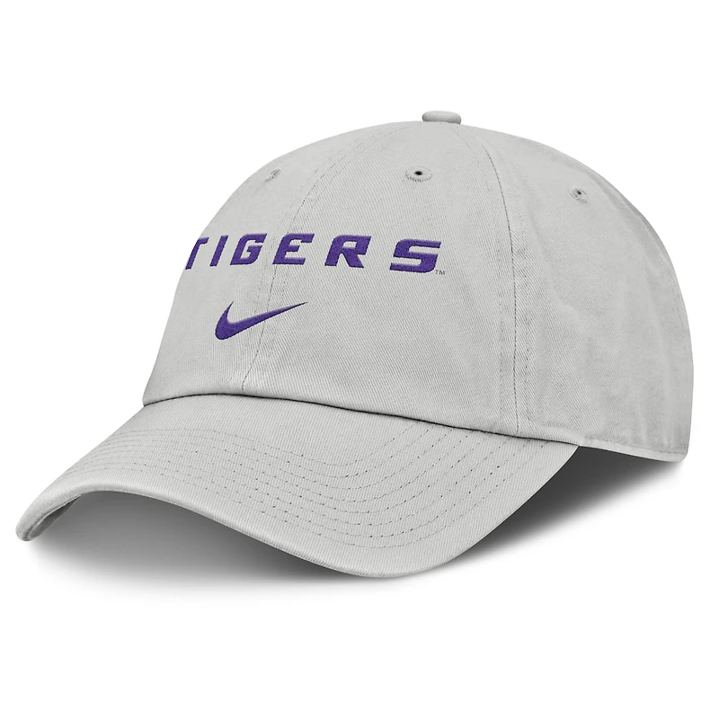 Men's Nike Gray LSU Tigers 2025 On-Field Gameday Club Adjustable Hat