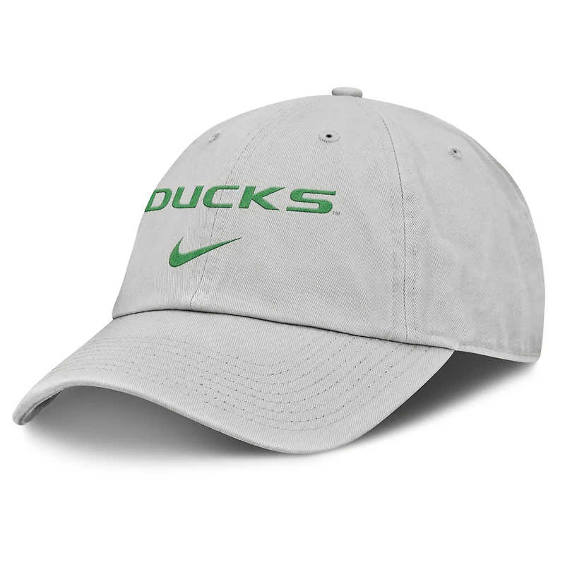 Men's Nike Gray Oregon Ducks 2025 On-Field Gameday Club Adjustable Hat