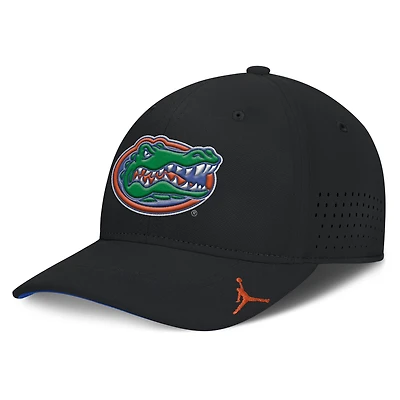 Men's Jordan Brand Black Florida Gators 2025 On-Field Gameday Performance Flex Hat