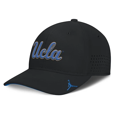 Men's Jordan Brand Black UCLA Bruins 2025 On-Field Gameday Performance Flex Hat