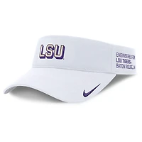 Men's Nike White LSU Tigers 2025 On-Field Gameday Performance Ace Adjustable Visor