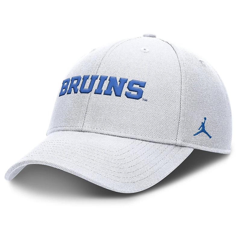 Men's Jordan Brand White UCLA Bruins 2025 On-Field Rise Performance Adjustable Hat