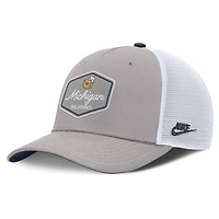Men's Nike Gray Michigan Wolverines Rise Legacy Adjustable Trucker Hat