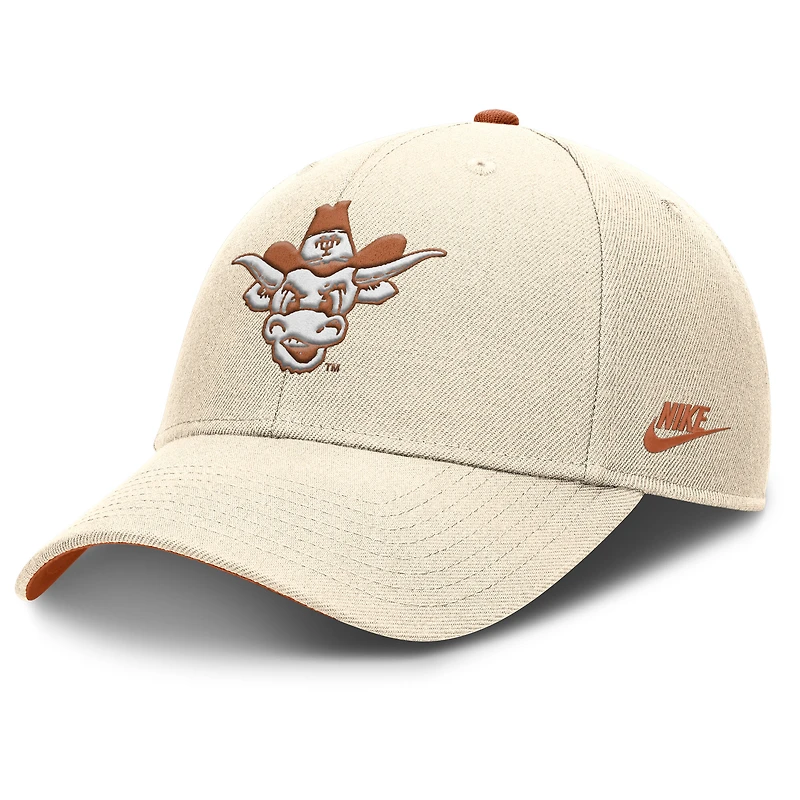 Men's Nike Natural Texas Longhorns Rise Legacy Adjustable Hat