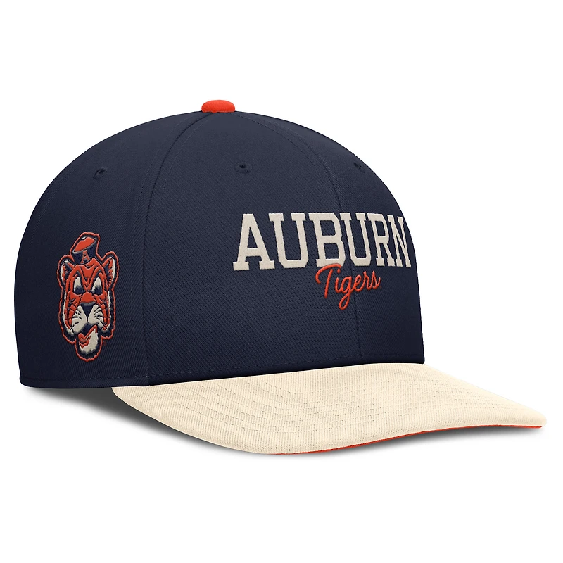 Men's Nike Orange/White Auburn Tigers Pro Legacy Script Snapback Hat