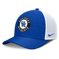 Men's Nike Royal/White Kentucky Wildcats Rise Primetime Performance Trucker Adjustable Hat