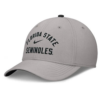 Men's Nike Gray Florida State Seminoles Rise Prep Performance Flex Hat