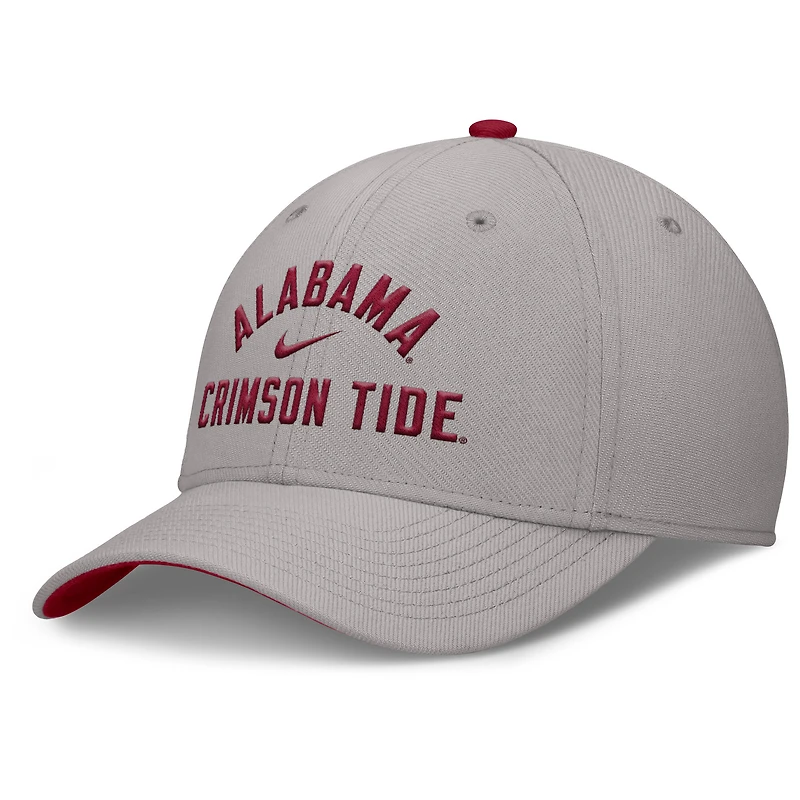 Men's Nike Gray Alabama Crimson Tide Rise Prep Performance Flex Hat