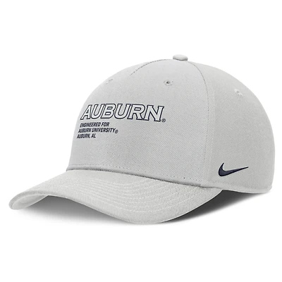 Men's Nike Gray Auburn Tigers 2025 On-Field Primetime Rise Dri-FIT Adjustable Hat