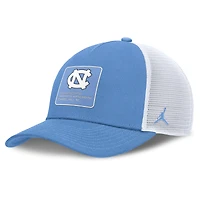 Men's Jordan Brand  Carolina Blue/White North Carolina Tar Heels 2025 On-Field Rise Engineered Trucker Adjustable Hat
