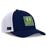 Men's Nike  Navy/White Oregon Ducks 2025 On-Field Rise Engineered Trucker Adjustable Hat