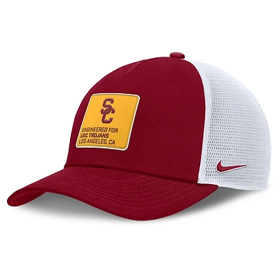 Men's Nike  Cardinal/White USC Trojans 2025 On-Field Rise Engineered Trucker Adjustable Hat