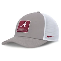 Men's Nike /White Alabama Crimson Tide 2025 On-Field Rise Engineered Trucker Adjustable Hat