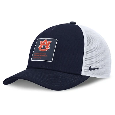 Men's Nike  Navy Auburn Tigers 2025 On-Field Rise Engineered Dri-FIT Trucker Adjustable Hat