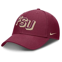 Men's Nike Garnet Florida State Seminoles Slanted Primetime Rise Performance Adjustable Hat