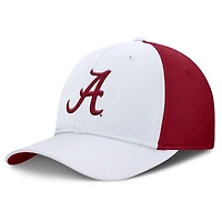 Men's Nike White/Crimson Alabama Crimson Tide 2025 Sideline Rise Local Performance Flex Hat