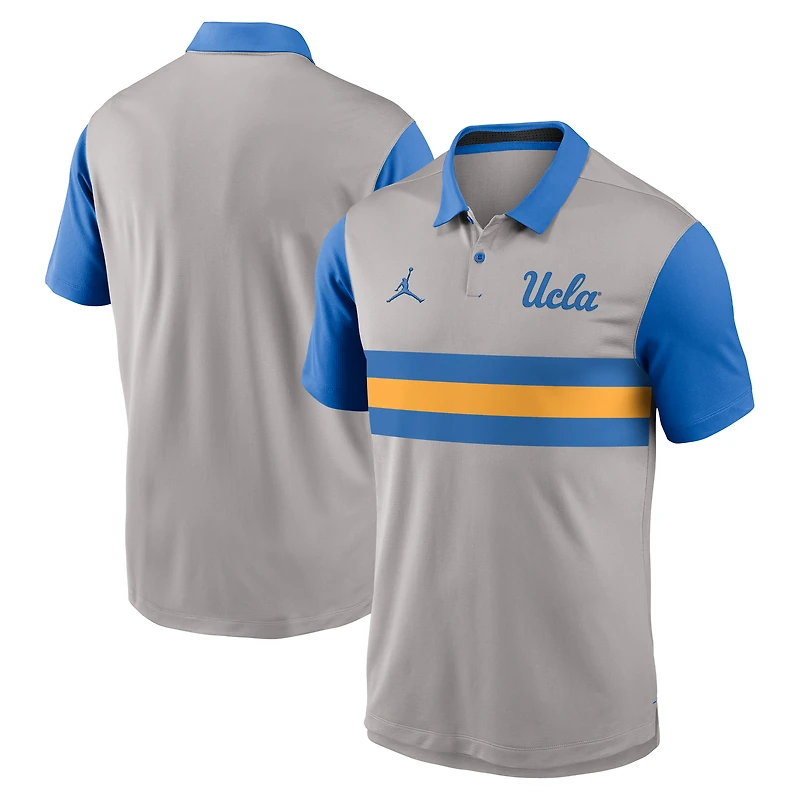 Men's Jordan Brand Gray/Blue UCLA Bruins Vapor Dri-FIT Polo