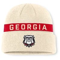 Men's Nike Natural Georgia Bulldogs Peak Primetime Utility Cuffed Knit Hat