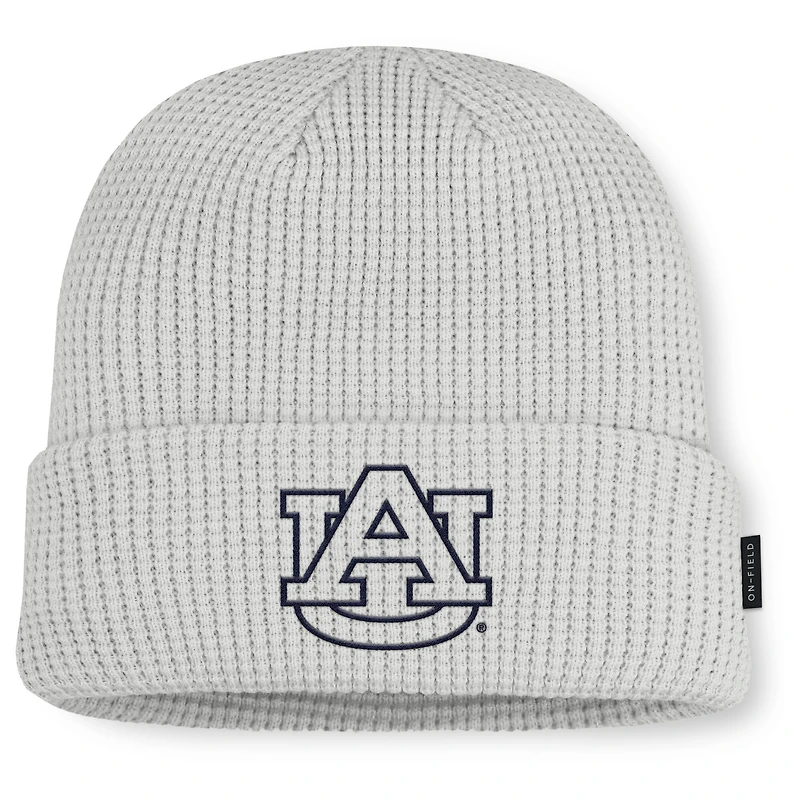 Men Nike Gray Auburn Tigers 2025 On-Field Utility Cuffed Knit Hat