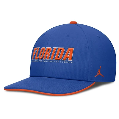 Men's Jordan Brand Royal Florida Gators 2025 On-Field Pro Performance Adjustable Hat