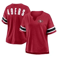 Women's Fanatics Scarlet San Francisco 49ers Redzone Curl Route T-Shirt