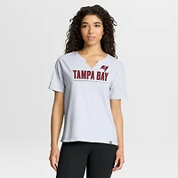 Women's Fanatics White Tampa Bay Buccaneers Redzone Slub Boxy T-Shirt