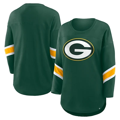 Women's Fanatics  Green Bay Packers Redzone 3/4-Sleeve T-Shirt