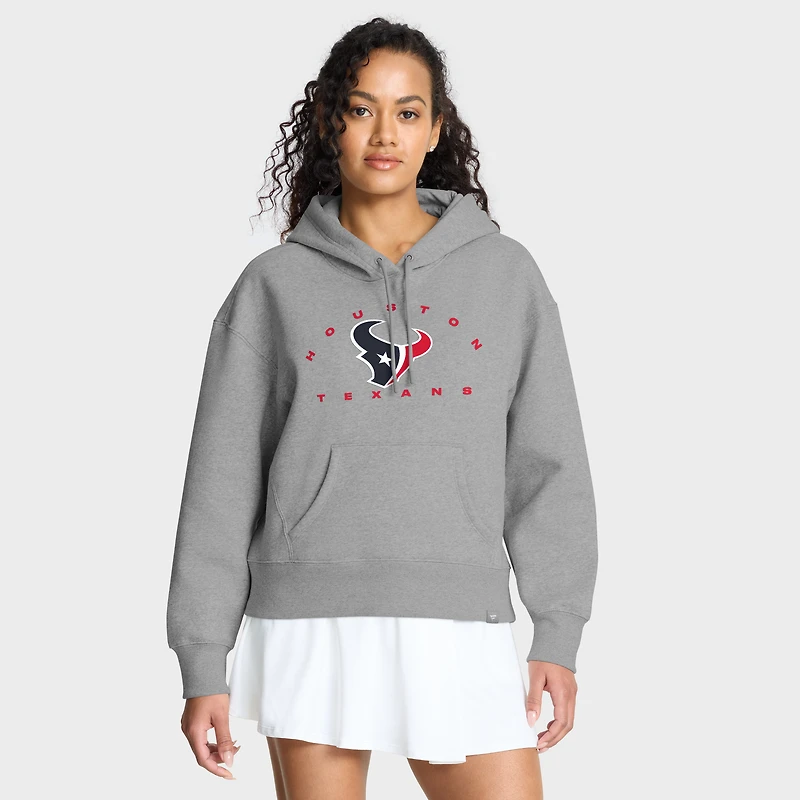 Women's Fanatics Heather Gray Houston Texans Eligible Receiver Legacy Pullover Hoodie