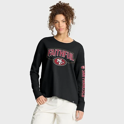 Women's Fanatics Black San Francisco 49ers Hometown Legacy Long Sleeve T-Shirt