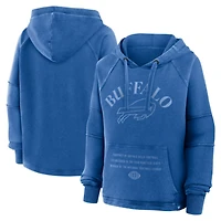 Women's Fanatics Royal Buffalo Bills Oversized Raglan Gridiron Hoodie