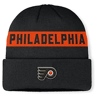 Men's Fanatics Black Philadelphia Flyers Authentic Pro Rink Cuffed Knit Hat