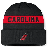 Men's Fanatics Black Carolina Hurricanes Authentic Pro Rink Cuffed Knit Hat