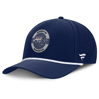 Men's Fanatics Navy Washington Capitals Authentic Pro Rink Adjustable Hat