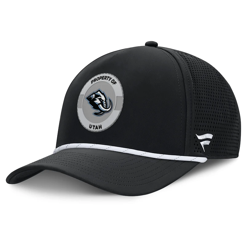 Men's Fanatics Black Utah Mammoth Authentic Pro Rink Adjustable Hat