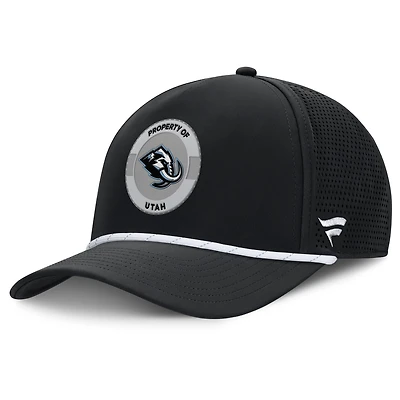 Men's Fanatics Black Utah Mammoth Authentic Pro Rink Adjustable Hat