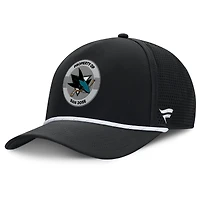 Men's Fanatics Black San Jose Sharks Authentic Pro Rink Adjustable Hat